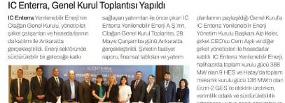 IC Enterra, Genel Kurul Toplantısı Yapıldı